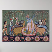 Reihe Scene Râgmâlâ: Krishna mit seinem Flute in Poster (Vorne)