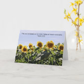 Reihe Sonnenblumen Schriftenkarte Psalm 115:15 Karte (Gelbe Blume)