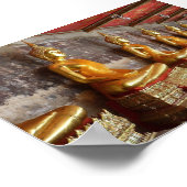 Reihe thailändischer Buddha-Bilder Poster (Ecke)
