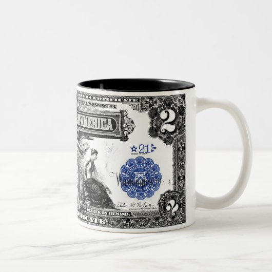 Reihe von 1899 2 Dollar silbernes Zweifarbige Tasse (Rechts)