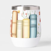 Reihe von Büchern, Blume, Schmetterlingen (Rückseite)