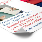 Reihe von Büchern, Schriftstellern Buchsignatur Poster (Ecke)