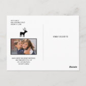 Reihe von bunten Weihnachtswünsche Foto Postkarte (Rückseite)