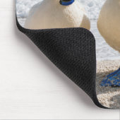 Reihe von Enten mit Schnorchelausrüstung Mousepad (Ecke)