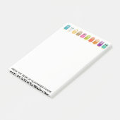 Reihe von Eulen Post-it Klebezettel (angewinkelt)