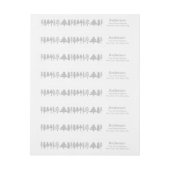 Reihe von Evergreen Trees Rücksendeadressen-Aufkle (Bogen)