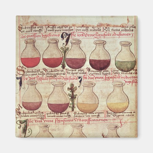 Reihe von Flags für die Urinanalyse Magnet (Vorne)