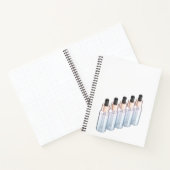 Reihe von Glasflaschen Notizblock (Innenseite)