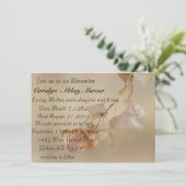 Reihe von goldenen Blätter Einladung (Stehend Vorderseite)