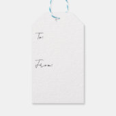 Reihe von Häusern Geschenkanhänger (Rückseite)