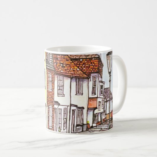 Reihe von Häusern Kaffeetasse (VorderseiteRechts)