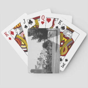 Reihe von Häusern Spielkarten