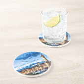 Reihe von illuminierten Statuen in Padova Getränkeuntersetzer (Seite)