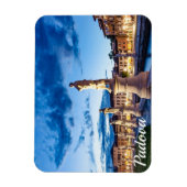 Reihe von illuminierten Statuen in Padova Magnet (Vertikal)