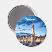 Reihe von illuminierten Statuen in Padova Magnet (Vorderseite/Rückseite)