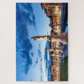 Reihe von illuminierten Statuen in Padova Puzzle (Vertikal)