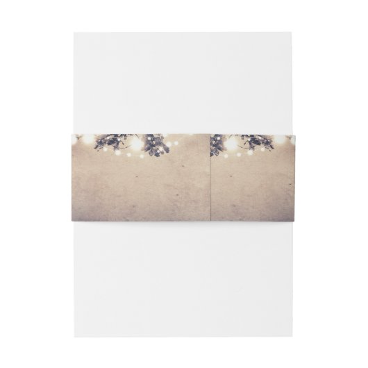 Reihe von leuchtenden Baumzweigen Einladungsbanderole (Rückseitenbeispiel)