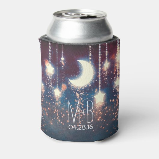 Reihe von Lichtern Nachtstars Moon Dosenkühler (Kanne Rückseite)