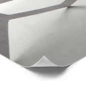 Reihe von Puppen für die weiße Papierkette Poster (Ecke)