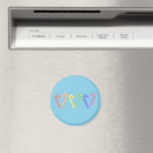 Reihe von Rainbow Candy Canes Magnet (In Situ (Geschirrspüler))