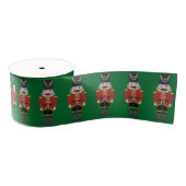 Reihe von Red Christmas Nutcrackers Ripsband (Spule)