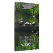 Reihe von Schildkröten Grünes Foto Klemmbrett (Rechts)