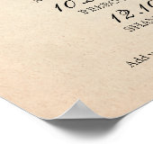 Reihe von sechs wichtigen Ereignissen Poster (Ecke)