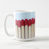 Reihe von Streichhölzern Kaffeetasse (Links)