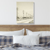 Reihe von Strompolen Leinwanddruck (Insitu (Schlafzimmer))