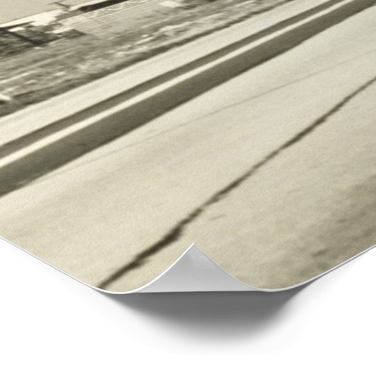 Reihe von Strompolen Poster (Ecke)