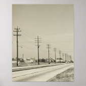 Reihe von Strompolen Poster (Vorne)