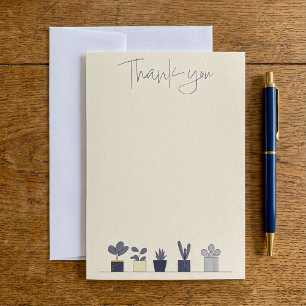 Reihe von Töpfen Pflanze modern danke