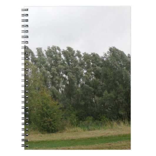 Reihe von Trees Landscape Notebook Notizblock (Vorderseite)