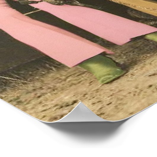 Reihe von Vintagen Western Cowgirls Plakat (Ecke)