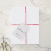 Reihe von Weihnachtsbäumen Geschenkanhänger (Mit Garn)