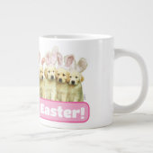 Reihe von Welpen-Häschen Jumbo-Tasse (Rechts)
