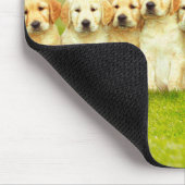 Reihe von Welpen-Häschen Mousepad (Ecke)