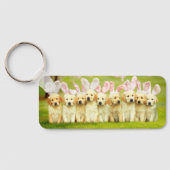 Reihe von Welpen-Häschen Schlüsselanhänger (Rückseite)