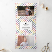 Reihe Weihnachtswünsche Weihnachten Urlaub Fotokar Dreifach Gefaltete Urlaubskarte (Innenseite)