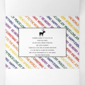 Reihe Weihnachtswünsche Weihnachten Urlaub Fotokar Dreifach Gefaltete Urlaubskarte (Innenseite Mitte)