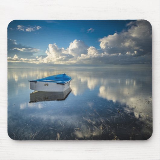 Reihen-Boot auf dem Wasser Mousepad (Vorne)
