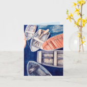 Reihen-Boote Karte (Gelbe Blume)