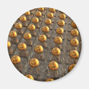 Reihen der Bronze Magnet