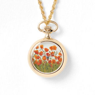 Reihen der Mohnblumen I Armbanduhr