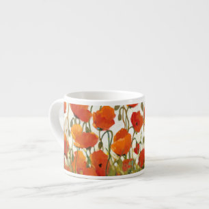 Reihen der Mohnblumen I Espressotasse