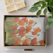 Reihen der Mohnblumen I Seidenpapier (Geschenk)