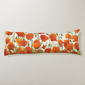 Reihen der Mohnblumen I Seitenschläferkissen (Rückseite)