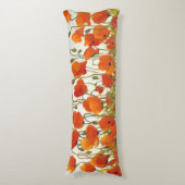 Reihen der Mohnblumen I Seitenschläferkissen (Vorderseite Vertikal)