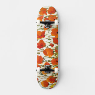 Reihen der Mohnblumen I Skateboard
