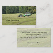 Reihen der Silage, die gesammelt wird Visitenkarte (Vorne/Hinten)